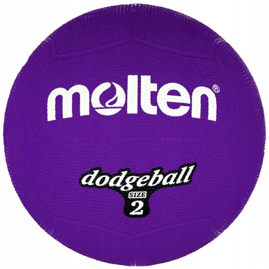 PIŁKA MOLTEN GUMOWA Dodgeball DB2-V r.2 fioletowa Molten