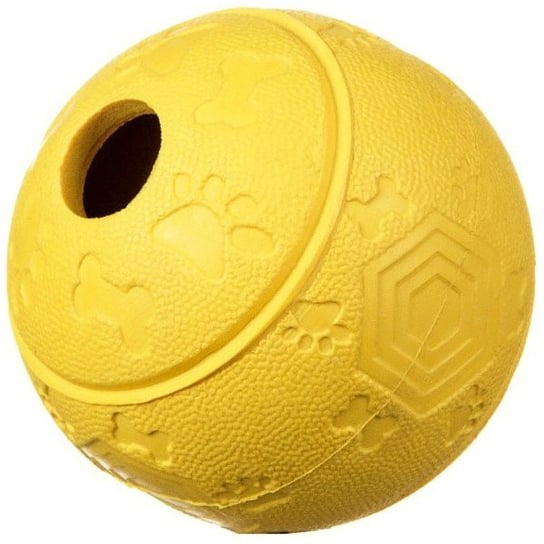 Piłka na przysmaki dla psa BARRY KING, żółta, 8 cm Barry King