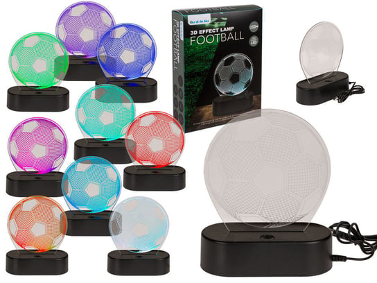 Piłka nożna 3D, Lampka LED zmieniająca kolory Kemis - House of Gadgets