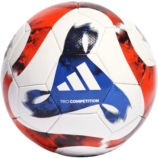 Piłka nożna adidas Tiro Competition biało-niebiesko-czerwona HT2426-4 adidas teamwear