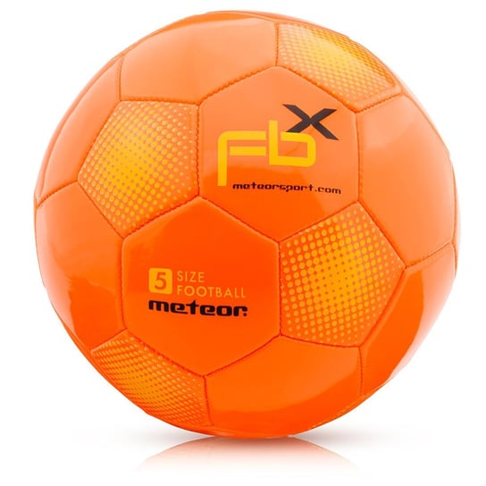 Piłka nożna Meteor FBX, pmarańczowa, rozmiar 5 Meteor