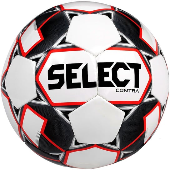 Piłka Nożna Select Contra Biało-Czarno-Czerwona 4 Select