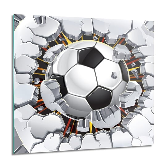 Piłka ściana 3D foto szklane ścienne 60x60 cm ArtPrintCave