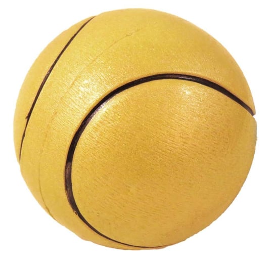 Piłka tenis Happet Z782 90mm żółta brokat Happet