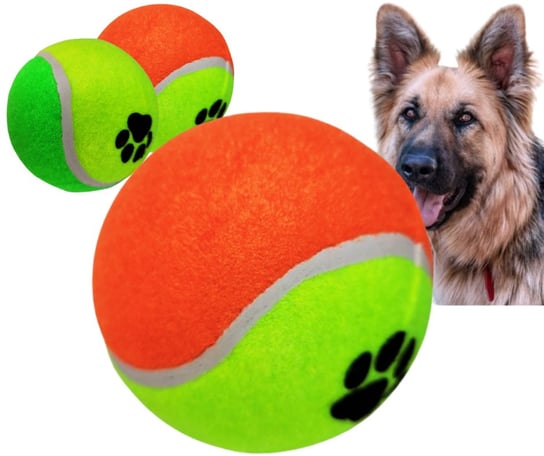 Piłka tenisowa dla psa zabawka twarda bardzo duża 10 cm XXL P Inna marka