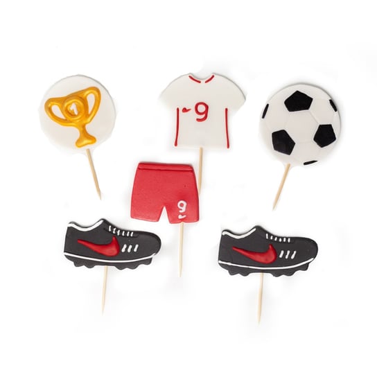 Piłkarskie dekoracje na tort Zestaw piłkarski 2D Slado