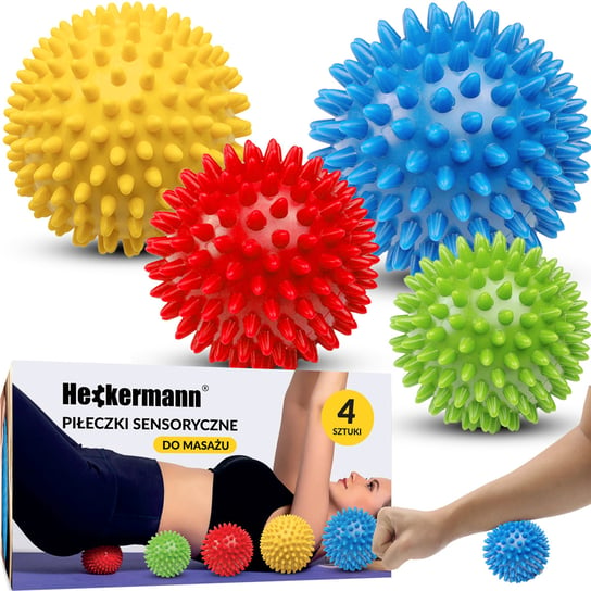 Piłki do masażu Heckermann 4szt Heckermann