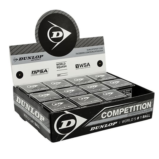 Piłki Do Squasha Dunlop Competition 12 szt Dunlop
