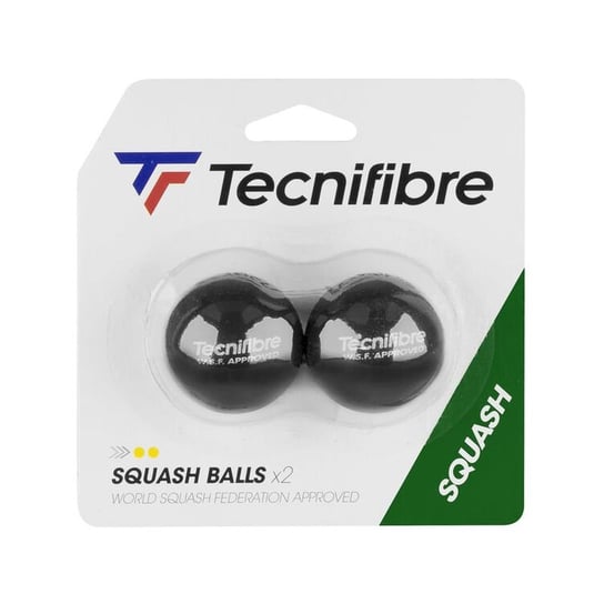 Piłki Do Squasha TECNIFIBRE DOUBLE YELLOW Squash Ball 2 szt Tecnifibre
