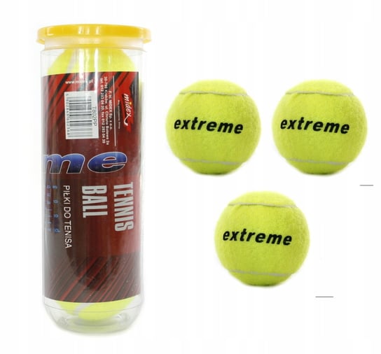 Piłki do tenisa ziemnego 3szt komplet w tubie Midex