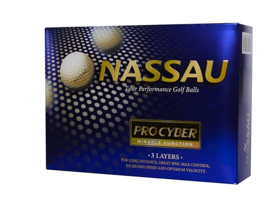 Piłki golfowe NASSAU PRO CYBER (różowe) NASSAU GOLF