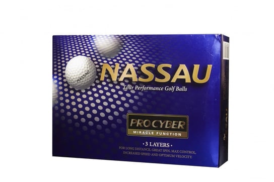 Piłki golfowe NASSAU PRO CYBER (żółte) NASSAU GOLF