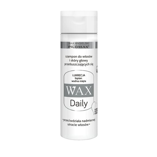 Pilomax Wax, Daily, szampon do przetłuszczających się włosów i skóry głowy, 200 ml Pilomax Wax