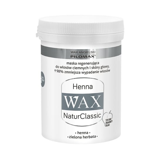 Pilomax Wax, maska do włosów ciemnych henna, 240 ml Pilomax Wax