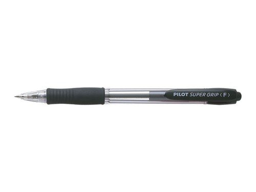 Pilot, długopis automatyczny olejowy Super Grip, czarny Pilot