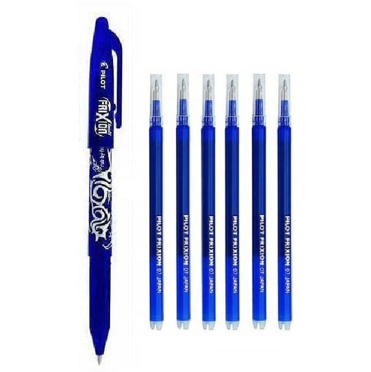 Pilot FRIXION Długopis + 6  wkładów Ścieralnych niebieskie 0,7 Inna marka