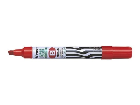 Pilot, marker permanentny wodoodporny SCA B, czerwony, ścięta końcówka Pilot