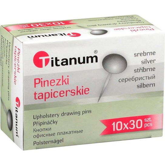 Pinezki Tapicerskie Srebrne 30Szt Titanum Titanum