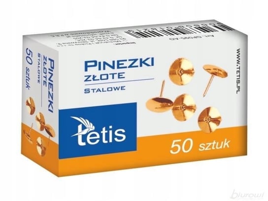 Pinezki Złote 50Szt Gp095-Ao, Tetis TETIS