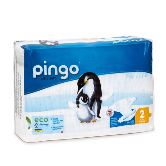 Pingo, Ultra Soft, Pieluchy jednorazowe, rozmiar 2, Mini, 3-6 kg, 42 szt. PINGO