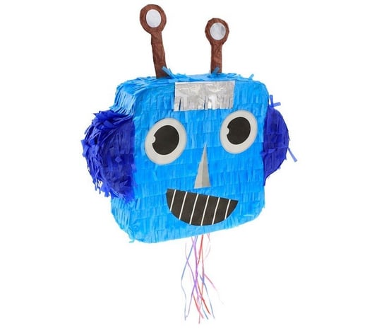 Piniata Robot niebieski 32,5x30x7,5cm GoDan