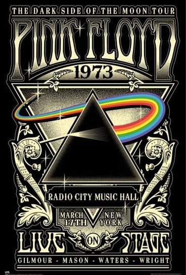 Pink Floyd The Dark Side Of The Moon Tour 1973 - plakat Grupo Erik