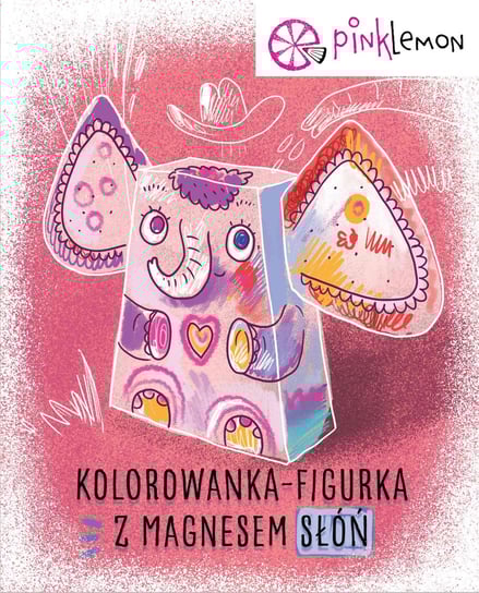 PINK LEMON, Figurka Do Kolorowania Z Magnesem, Słoń PINK LEMON