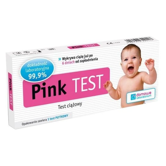Pink Test, Test ciążowy płytkowy, 1 szt. Hydrex