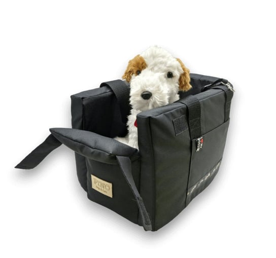PINO Transporter samochodowy + nosidełko torba dla psa kota CZARNY PINO