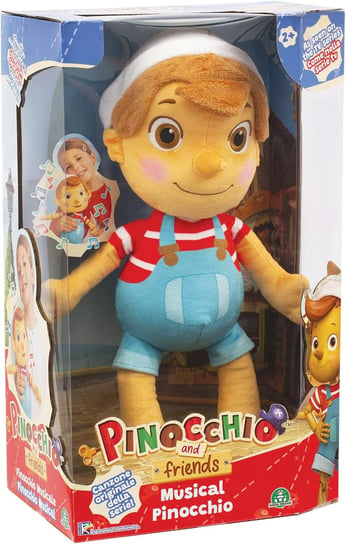 Pinokio i przyjaciele Duża pluszowa maskotka Pinokio wygrywająca dźwięki piosenki z bajki 36 cm miły plusz oryginalna zabawka dla dzieci 2+ szybka wysyłka Inna marka