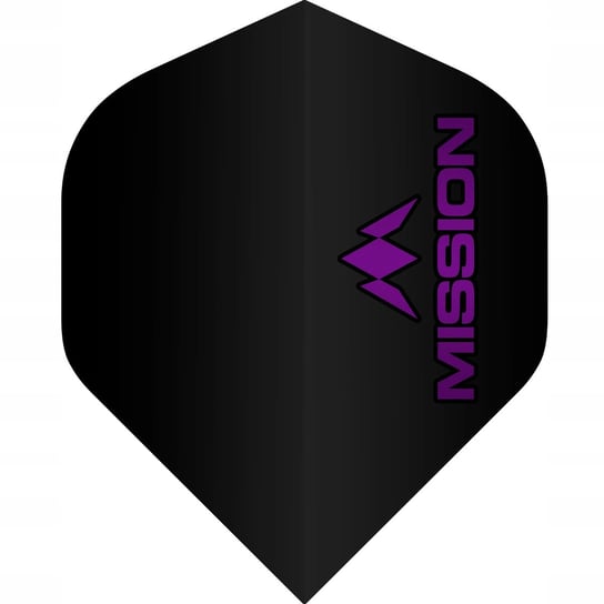 Piórka do darta Mission Logo No2 Black Purple Mission