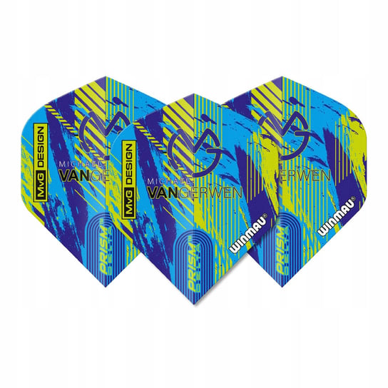 WINMAU Michael Van Gerwyn MvG Trilogy 21.5 Gram Professionele Steeltip Tungsten Darts Set met Flights en Stems (Shafts WINMAU Michael Van Gerwyn MvG Trilogy 21.5 Gram Professionele Steeltip Tungsten Darts Set met Flights en Stems (Shafts