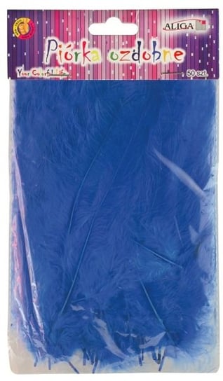 Piórka Niebieskie 10-12 cm op. Ok. 50 szt. P-012, Aliga ALIGA