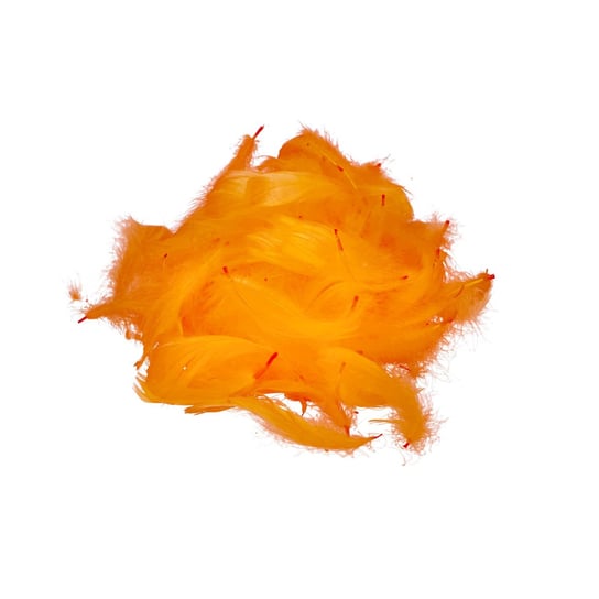 Piórka Pióra Luz Dekoracyjne Pomarańczowe Diy 15G Sztuczne Kolorowe ABC