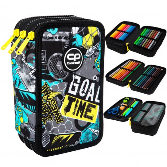 Piórnik Potrójny Goal Time Jumper 3 Coolpack CoolPack