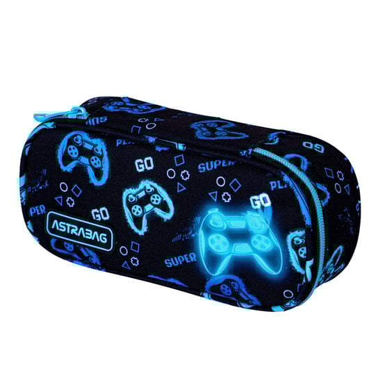 Piórnik saszetka dla chłopca Astrabag gaming niebieski ASTRABAG