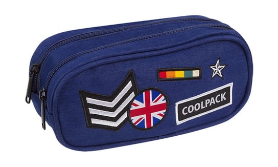 Piórnik saszetka, dla chłopca, CoolPack, grafika, granatowy CoolPack