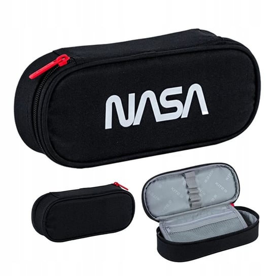 Piórnik saszetka, dla chłopca, KITE, Nasa, czarny KITE