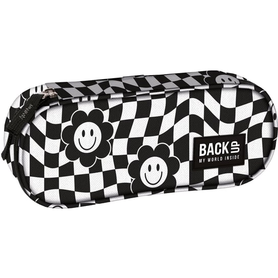 Piórnik saszetka dla dzieci, BackUp, szachownica, czarny BackUp