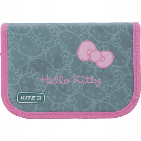Piórnik szkolny dla dziewczyny rozkładany dwuklapowy Kite Hello Kitty KITE