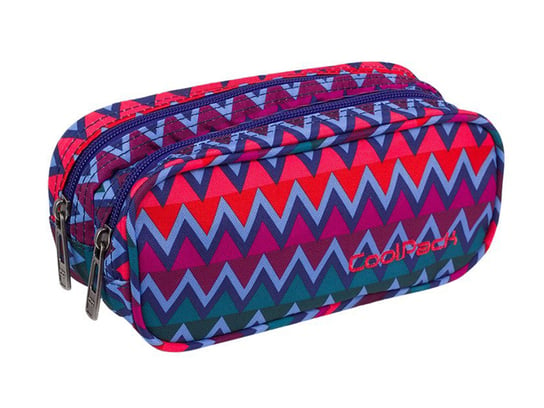 Piórnik Szkolny Dwukomorowy Coolpack Clever Chevron Stripes 82393Cp CoolPack