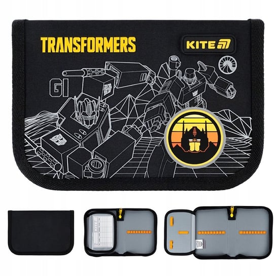 Piórnik szkolny rozkładany dla chłopca bez wyposażenia TRANSFORMERS Kite KITE