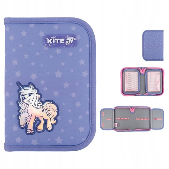 Piórnik szkolny rozkładany dla dziewczynek niebieski MY LITTLE PONY Kite KITE