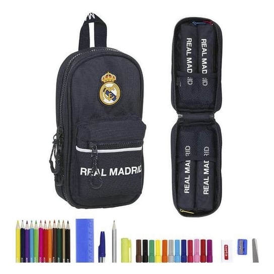 Piórnik w kształcie Plecaka Real Madrid C.F. Granatowy (33 Części) real madrid c.f.
