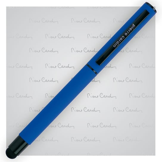 Pióro kulkowe touch pen, soft touch PIERRE CARDIN Celebration Niebieskie - niebieski Pierre Cardin