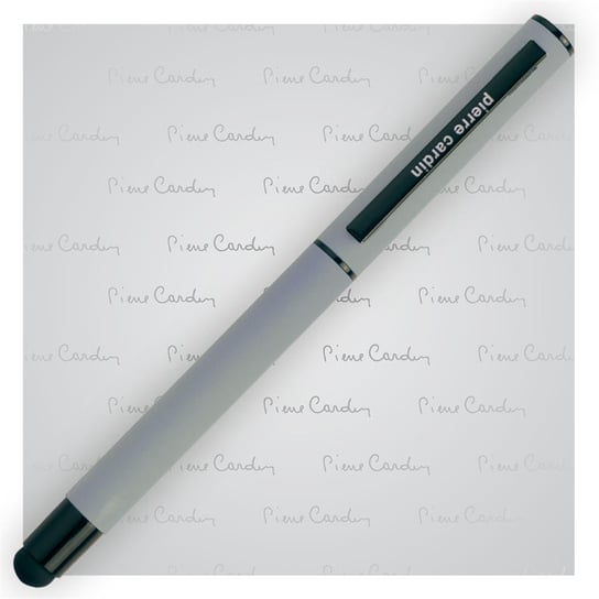 Pióro kulkowe touch pen, soft touch PIERRE CARDIN Celebration Szare - szary Pierre Cardin