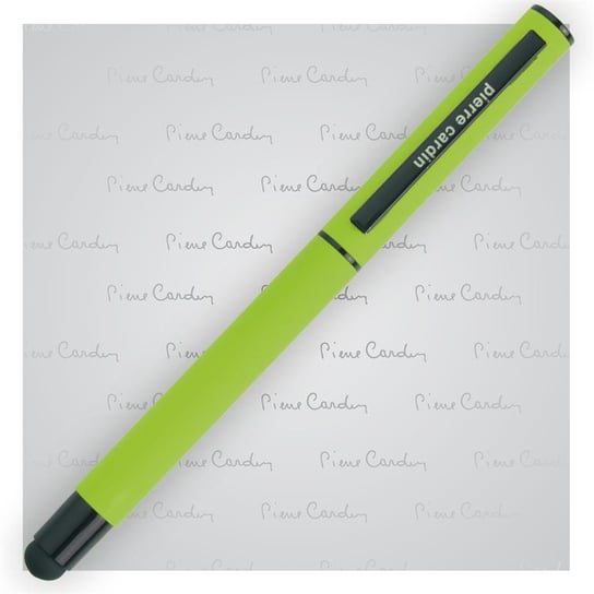 Pióro kulkowe touch pen, soft touch PIERRE CARDIN Celebration Zielone - zielony Pierre Cardin