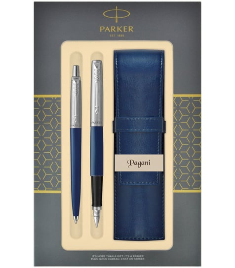 Pióro Wieczne + Długopis Z Etui Pagani Core Royal Blue S0826910 Parker Parker