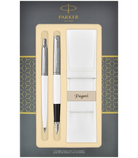Pióro Wieczne Jotter + Długopis Z Etui Pagani White S0825650 Parker Parker