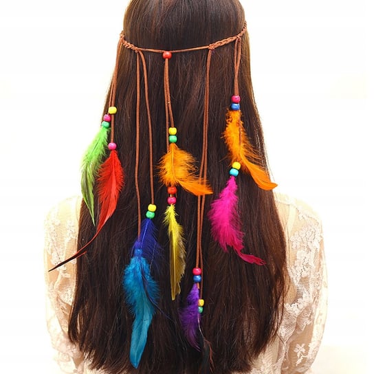 Pióropusz Indiański Opaska Do Włosów Kolorowa A13 Inna marka